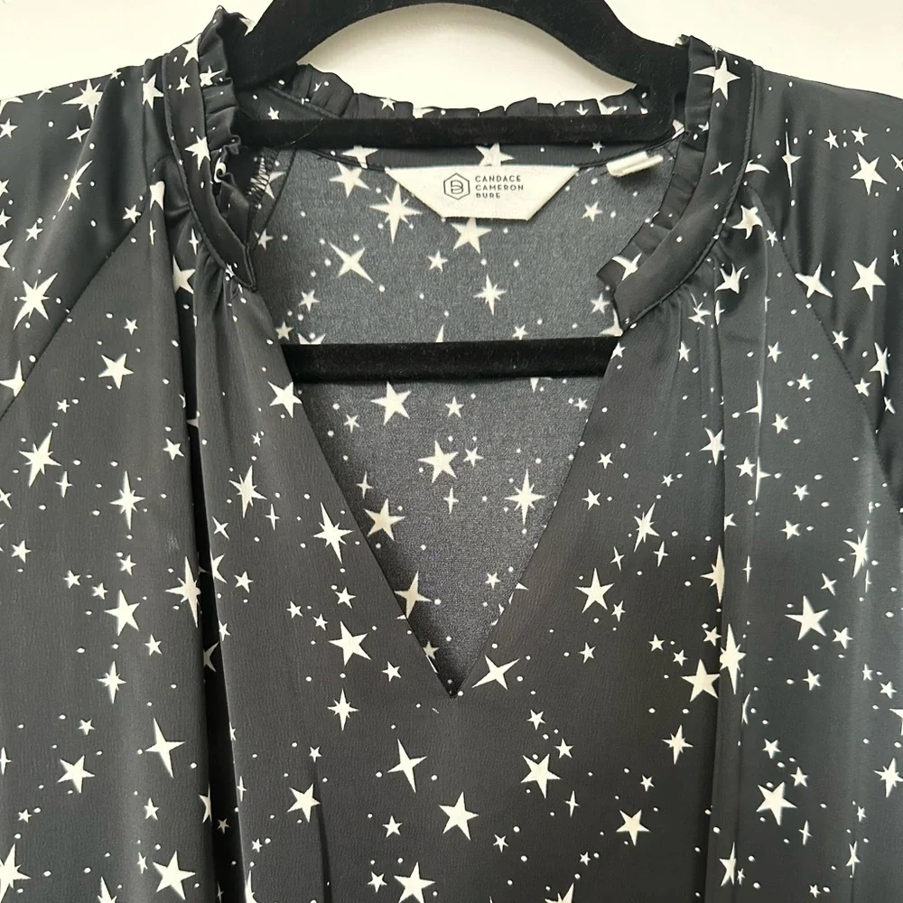 NWOT. Candace Cameron Bure Star Print Maxi Dress. Size:L. - Picture 4 of 5
